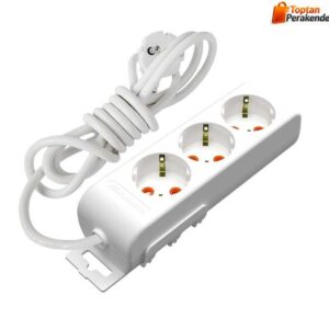 Mutlusan Üçlü Topraklı Grup Priz 2 METRE (Klemensli) (Çocuk Korumalı)